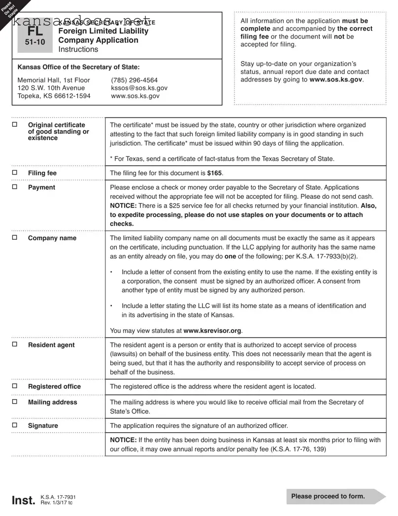 Official Kansas Fl 51 10 Form in PDF