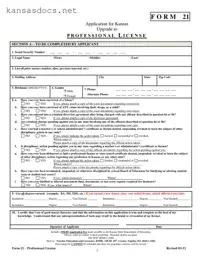 Official 21 Kansas Form in PDF