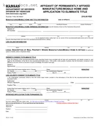 Official Kansas Tr 63 Form in PDF