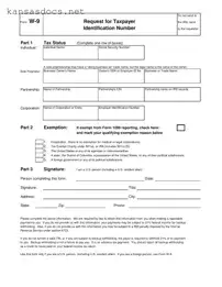 Official Kansas W 9 Form in PDF